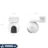  Ezviz EB8 4G | Thiết Bị Camera Quay Quét Ngoài Trời Sử Dụng 4G Kết Hợp Pin - Độ Phân Giải 2K Sắc Nét 