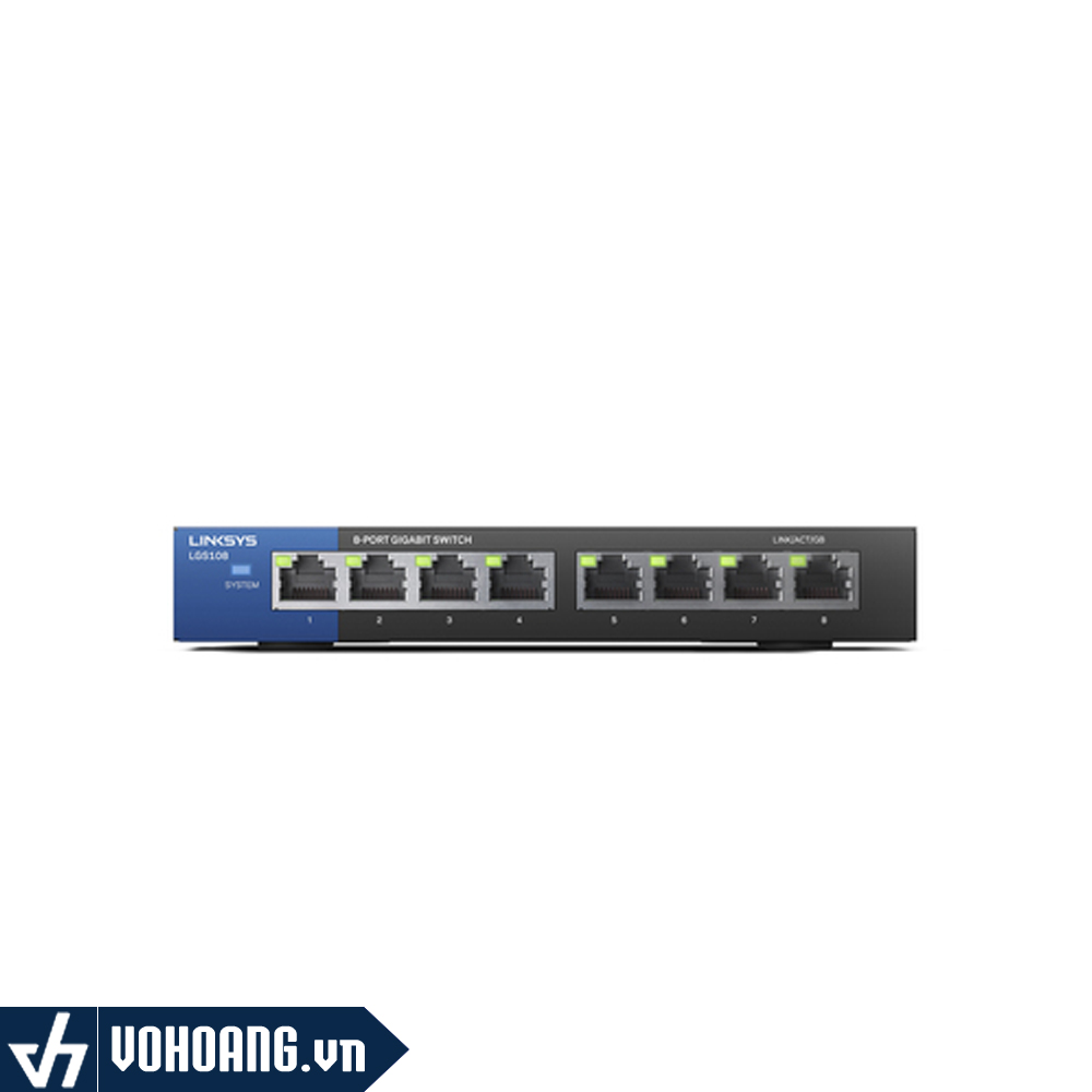 Switch Gigabit Linksys LGS108 de 8 puertos - Switch Gigabit 8 P LGS108 Linksys
