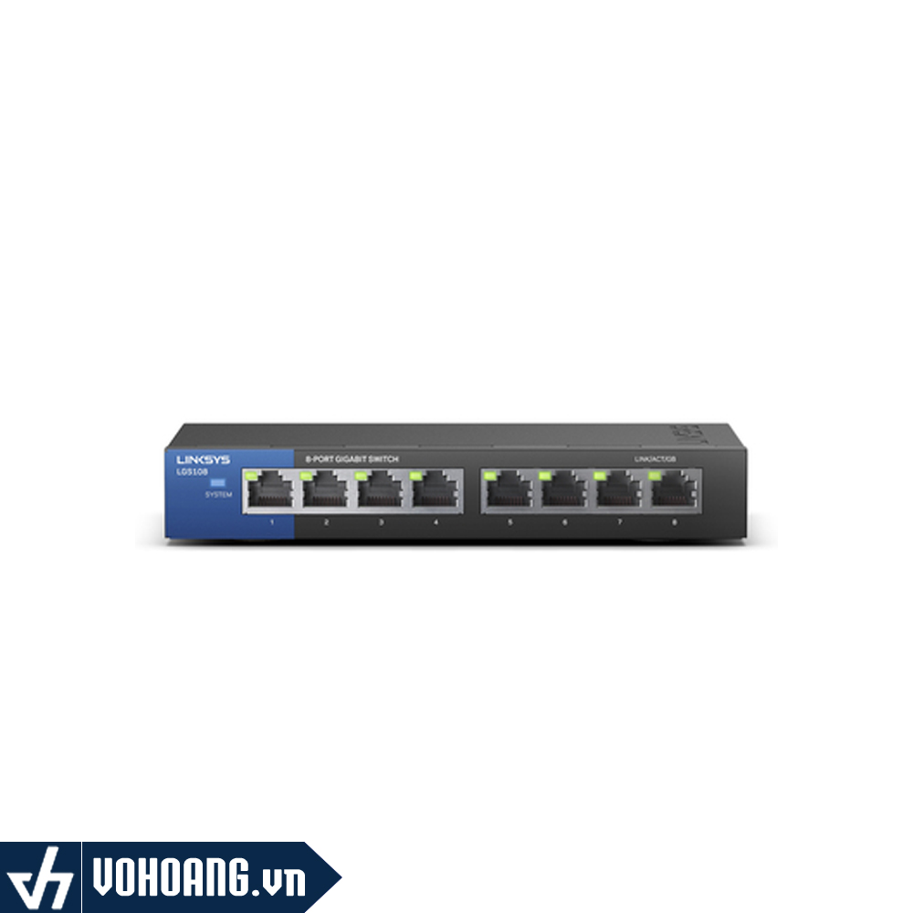 Switch Gigabit Linksys LGS108 de 8 puertos - Switch Gigabit 8 P LGS108 Linksys
