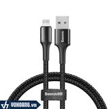  Baseus LV551-1M | Cáp Sạc Nhanh Siêu Bền Baseus Halo Data Lightning Cable Cho iPhone/ iPad 