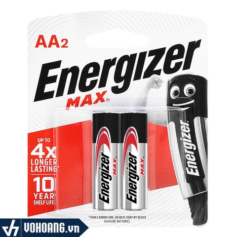  Energizer Max E91 BP2 | Pin Kiềm Alkaline AA Chính Hãng 