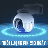  Camera Wi-Fi EZVIZ CB8 2K Quay Quét 360 Độ Không Điểm Mù Pin Mặt Trời 