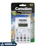  Camelion BC-1012 | Máy Sạc Cho Pin AA/AAA Có Màn Hình LCD Chính Hãng 