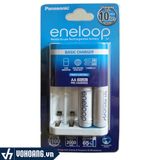  Panasonic Eneloop KJ51MCC20M | Bộ Sạc Kèm 2 Pin AA 2000mAh Chính Hãng 