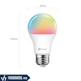  Ezviz LB1 Color | Thiết Bị Đèn LED Wi-Fi Thông Minh - Điều Chỉnh Được Màu Và Độ Sáng | Hàng Chính Hãng 