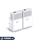  TP-Link PA7010 KIT | Bộ Truyền Mạng Qua Dây Điện Powerline AV1000 - Tốc Độ Cao Gigabit | Hàng Chính Hãng 