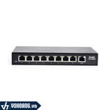  Ruijie RG-S1809-P | Switch 8 Port PoE Công Suất 118W | Hỗ Trợ 1 Port GE Uplink | Hàng Chính Hãng 