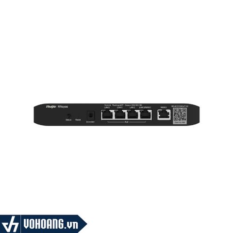  Ruijie RG-EG105G-P V2 | Bộ Định Tuyến Router Cân Bằng Tải Cổng WAN Kép - Hỗ Trợ PoE | Hàng Chính Hãng 