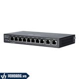  Ruijie RG-EG210G-P | Bộ Định Tuyến Router  Cân Bằng Tải 10 Cổng Tốc Độ Gigabit - Kết Nối Đồng Thời Lên Đến 200 Thiết Bị | Hàng Chính Hãng 