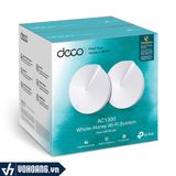  Tp-Link Deco M5 | Wi-Fi Mesh Dành Cho Gia Đình - Chuẩn Tốc Độ Cao AC1300 (2 Pack) | Hàng Chính Hãng 