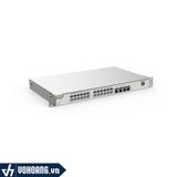  Ruijie RG-NBS3200-24GT4XS | Bộ Switch Quản Lý 24 Cổng Gigabit - Hỗ Trợ 4 Cổng Uplinks 10G | Hàng Chính Hãng 