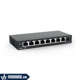  Ruijie RG-ES108GD | Bộ Switch Khung Thép 8 Cổng RJ45 10/100/1000M - Tốc Độ Cao Gigabit | Hàng Chính Hãng 