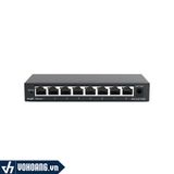  Ruijie RG-ES108D | Bộ Switch Khung Thép 8 Cổng RJ45 10/100 | Hàng Chính Hãng 