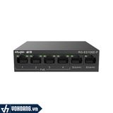  Ruijie RG-ES106D-P |  Thiết Bị Chuyển Mạch Khung Thép Switch 4 Cổng 10/100M + 2 Cổng Uplink 10/100M | Hàng Chính Hãng 