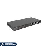  Ruijie RG-ES118S-LP |  Thiết Bị Chuyển Mạch Khung Thép Switch 16 Cổng PoE 10/100M + 2 Cổng Gigabit RJ45/SFP | Hàng Chính Hãng 