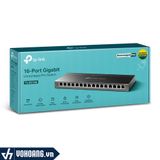  TP-Link SG116E | Bộ Switch Quản Lý Thông Minh 16 Cổng Tốc Độ Cao Gigabit | Hàng Chính Hãng 