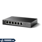  TP-Link SF1006P | Switch 6 Port 10/100Mbps | Hỗ Trợ 4 Port PoE | Hàng Chính Hãng 