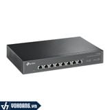  TP-Link SX1008 | Bộ Switch Để Bàn/Rackmount 8 Cổng Gigabit - Tốc Độ Cao Lên Đến 10G | Hàng Chính Hãng 