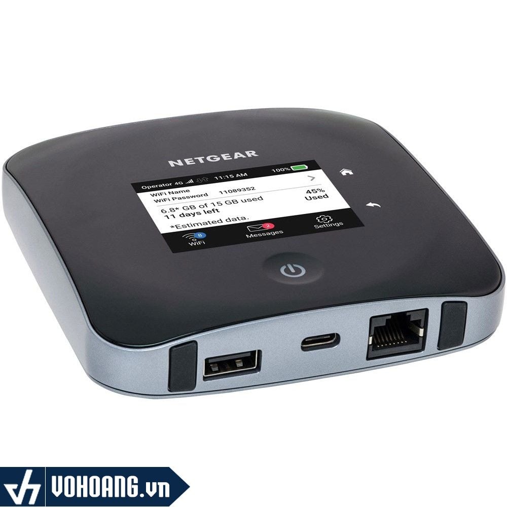  NetGear MR2100 | NetGear Nighthawk M2 | Bộ Phát Wi-Fi Gắn SIM 4G Cao Cấp Tốc Độ Gigabit - Bộ Phát Di Động Pin 5040mAh 
