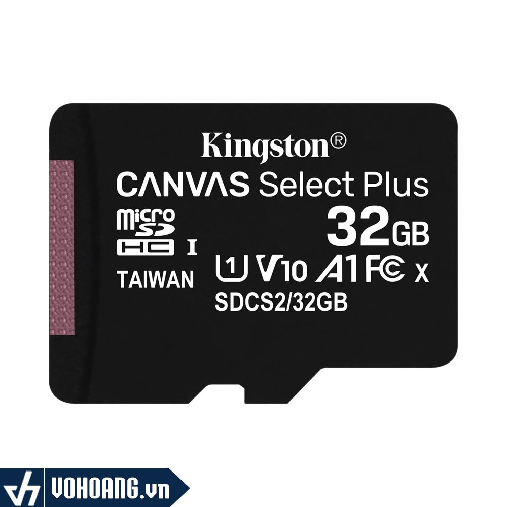  Kingston MicroSDHC Canvas Select Plus 32GB | Thẻ Nhớ Class 10 U1 Tốc Độ 100MB/s Siêu Bền 