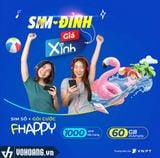  Vinaphone Fhappy | Sim Data 4G Dung Lượng 2GB/Ngày Trọn Gói 1 Năm Siêu Rẻ | Miễn Phí Gọi Nội Mạng 1000 Phút 