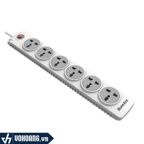  Huntkey SZN601 | Ổ Điện Chống Cháy Gia Dụng Cho Gia Đình Hỗ Trợ 6 Ổ Cắm - Dài 2 Mét 