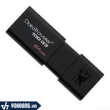  Kingston DT100G3/64GB | USB 3.0 Lưu Trữ Dữ Liệu Tốc Độ Cao Nắp Trượt | Hàng Chính Hãng 