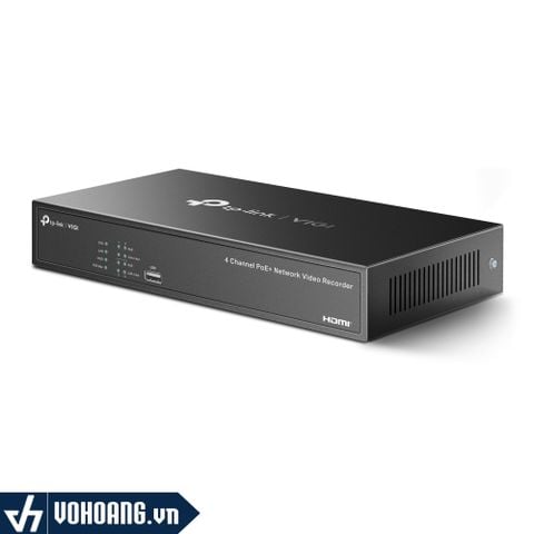  TP-Link VIGI NVR1004H-4P | Đầu Ghi Camera VIGI PoE+ 4 Kênh - Công Suất PoE 53W 