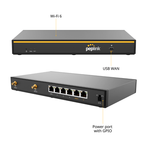  Peplink B One Router WIFI 6 Cân Bằng Tải 2 Wan Dành Cho Doanh Nghiệp 