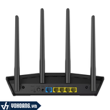  Asus RT-AX1800HP | Router Phát Wifi Tốc Độ Cao Thế Hệ 6 Giúp Phát Sóng Cực Xa | Hàng Chính Hãng 