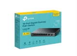  TP-LINK LS1210GP | Switch Chia Mạng Với 8 Cổng PoE+ Và Cổng Uplink Rj45 + SFP 