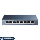  Tp-Link SG108 | Switch Chuyên Dụng 8 Port Gigabit Vỏ Kim Loại | Hàng Chính Hãng 