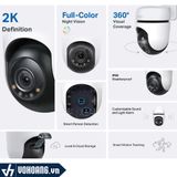  TP-Link Tapo C510W | Camera WiFi Độ Phân Giải 2K Quay Quét 360 Độ Ngoài Trời - Tích Hợp Màu Ban Đêm 