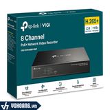  TP-Link VIGI NVR1008H-8MP | Đầu Ghi Camera VIGI PoE+ 8 Kênh - Công Suất PoE Lên Đến 113W 