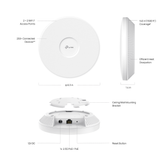  TPLINK Access Point EAP723 Wi-Fi 7 Gắn Trần BE5000 Cổng 2.5G PoE+ 