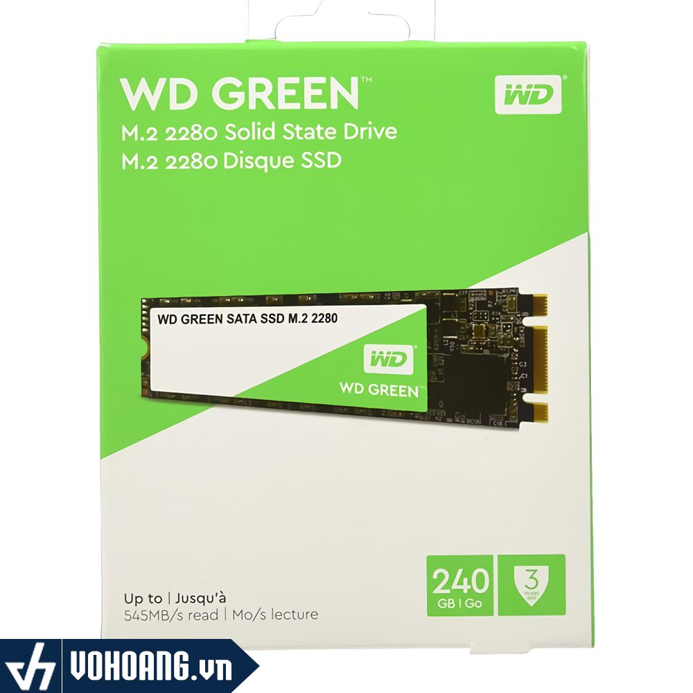  SSD WDGreen M.2 2280 240GB | Ổ Cứng SSD Chuẩn M.2 Chính Hãng 