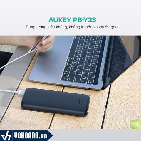  Aukey PB-Y23 | Pin Sạc Dự Phòng 20000mAh - QC 3.0 - PD 18W | Cổng Lightning In 18W 