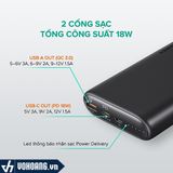  Aukey PB-Y39 | Pin Sạc Dự Phòng 15000mAh - Q.C 3.0 - PD 18W | Hàng Chính Hãng 