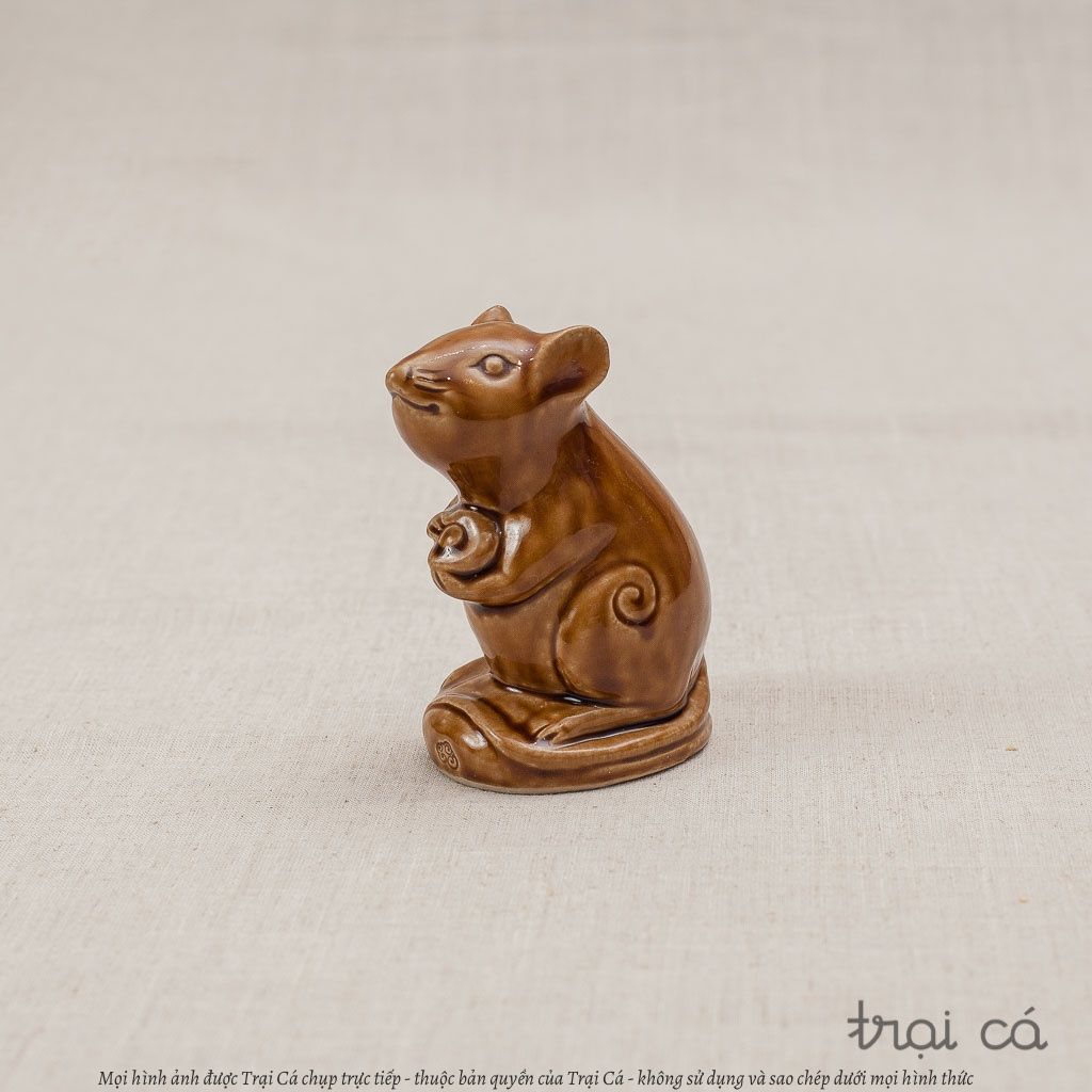  Chuột gốm Hiên Vân (7x5x11cm) 