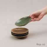  Đĩa Cánh Cúc (13x3cm) - gốm Hiên Vân 