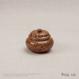  Hũ mứt hoa dây gốm Hiên Vân (9x6cm) 