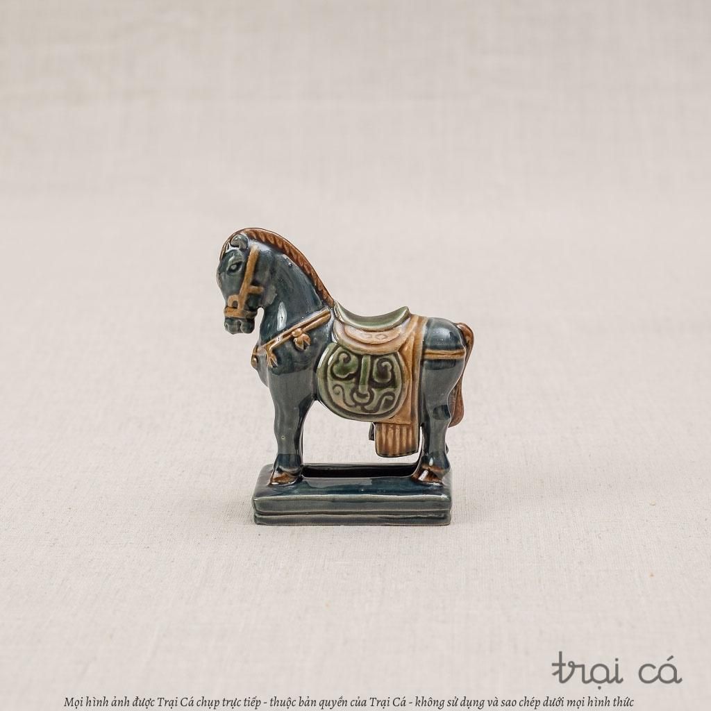 Ngựa cổ điển gốm Hiên Vân size nhỏ (10x5x10cm) 