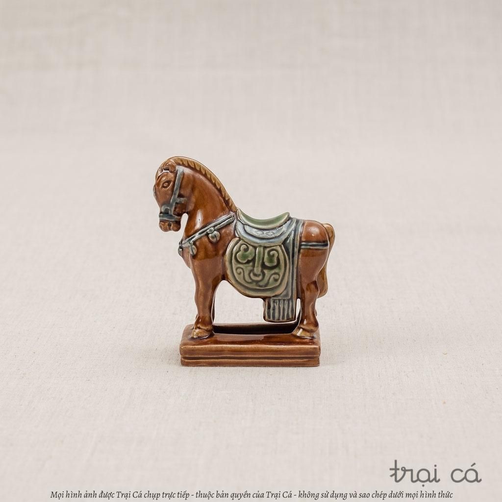  Ngựa cổ điển gốm Hiên Vân size nhỏ (10x5x10cm) 
