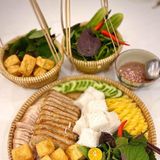  Bộ quang gánh Bao La thúng tre mini (16cm) 