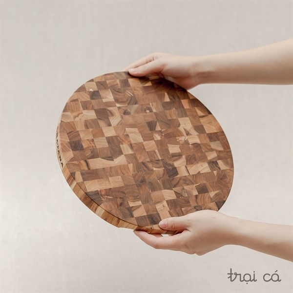  Thớt tròn gỗ Teak- TKT01 (30x2.5cm) 