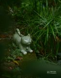  Mèo gốm Hoa Cúc cỡ Đại (21cm) 