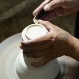  Cốc cà phê thẳng (8x9.5cm) - gốm Chinh 