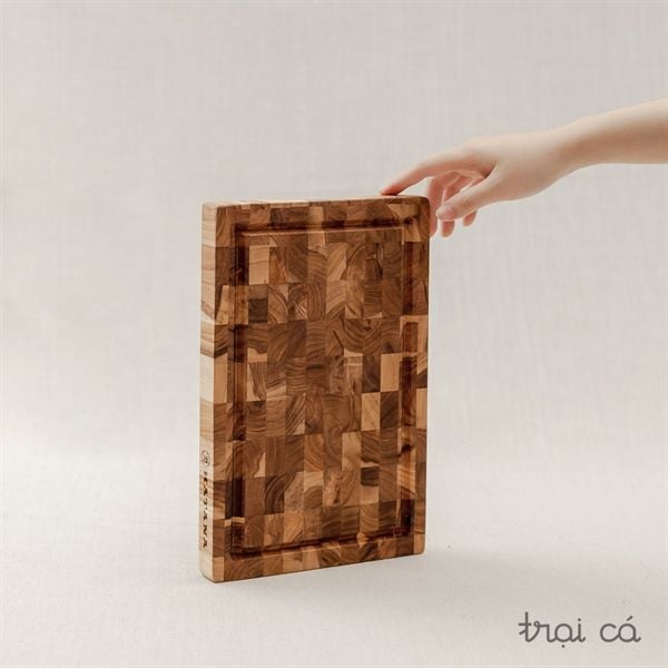  Thớt chữ nhật gỗ Teak-KT00 (30x20x2.5cm) 