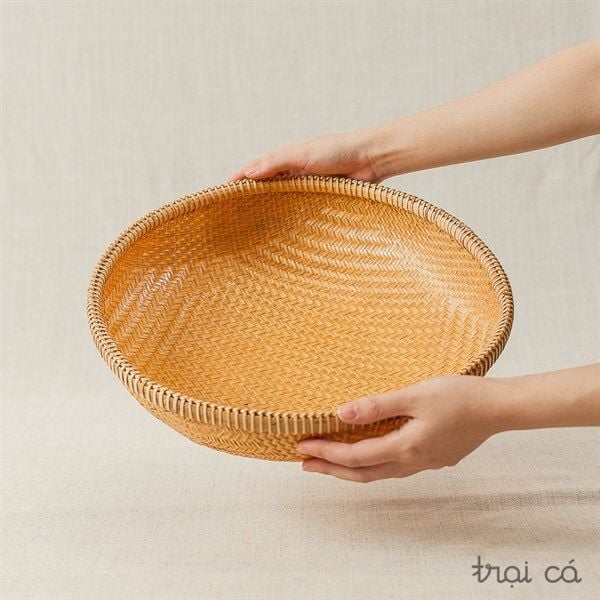  Rổ tre tròn Bao La đáy đan chặt (8 cỡ) 