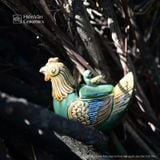  Gà Mái gốm Hiên Vân có nắp lưng (18x10x14cm) 